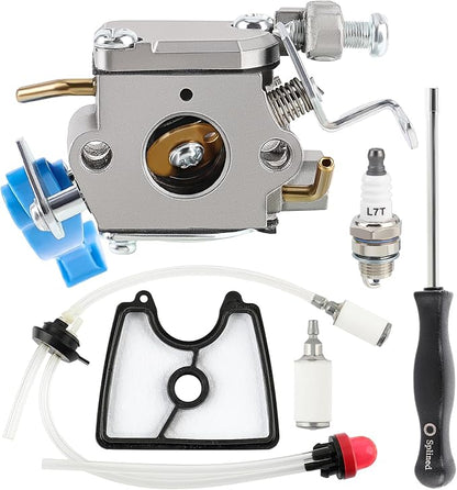 590460102 Carburetor for Husq 125B 125BX 125BVX Leaf Blower Trimmer for Zama C1Q-W37 Carb 545 08 18-11 581798001 545081811 545112101 with Air Filter Fuel Line Kit