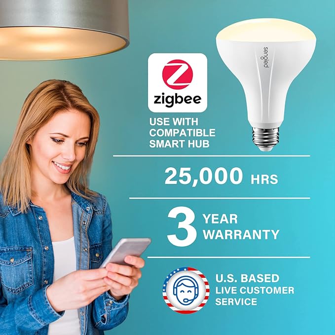 Sengled Smart Bulb, Zigbee Hub Required, Smart Light Bulb Works with Alexa, Google Home, SmartThings, Homekit and Siri, BR30 Dimmable Flood Light Bulb for Cans, Soft White 2700K, 650 LM, 9W, 1 Pack