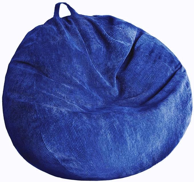 Bean Bag Chair Cover (No Filler) Stuffed Animal Storage Bean Bag Cover Pets Dogs/Cats Lazy Beds. Washable Ultra Soft Corduroy Stuffed for Organizing Plush Toys or Textile, Sack Bean Bag