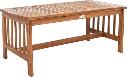 SAFAVIEH Outdoor Collection Rocklin Natural/ Beige 4-Piece Conversation Patio Set with Cushions