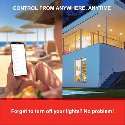 Sengled Alexa Light Bulbs, Updated FFS Smart Flood Light, Smart Bulb That Works with Alexa & Google Assistant, 7.5W 65W Equivalent,2700K BR30 Smart Light, No Hub Required, 2.4Ghz WiFi Only, 2 Pack