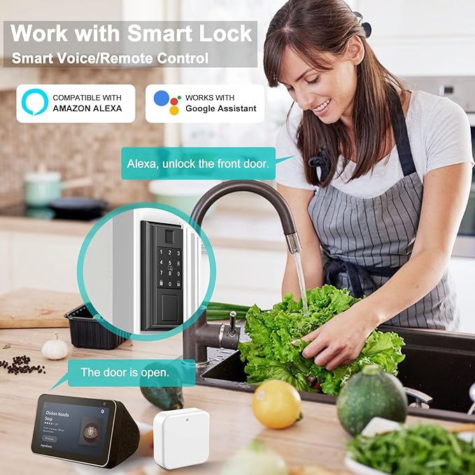Smart Hub, WiFi Gateway for Smart Lock, G2 Gateway for Remote and Voice Control, Compatible with TTLock App, Alexa