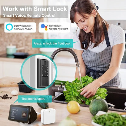 Smart Hub, WiFi Gateway for Smart Lock, G2 Gateway for Remote and Voice Control, Compatible with TTLock App, Alexa