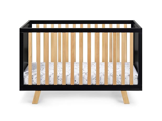 Suite Bebe Livia Convertible Crib in Black & Natural