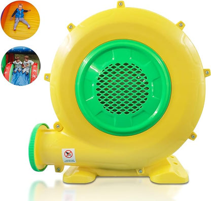 480W 0.64HP Air Blower, QILEBA Powerful Inflatable Bounce House Blower, Portable Electric Blower Fan Pump Perfect for Inflatable Bounce House, Bouncy Castle, Jumper, Water Slid, Blower Corded (480W)