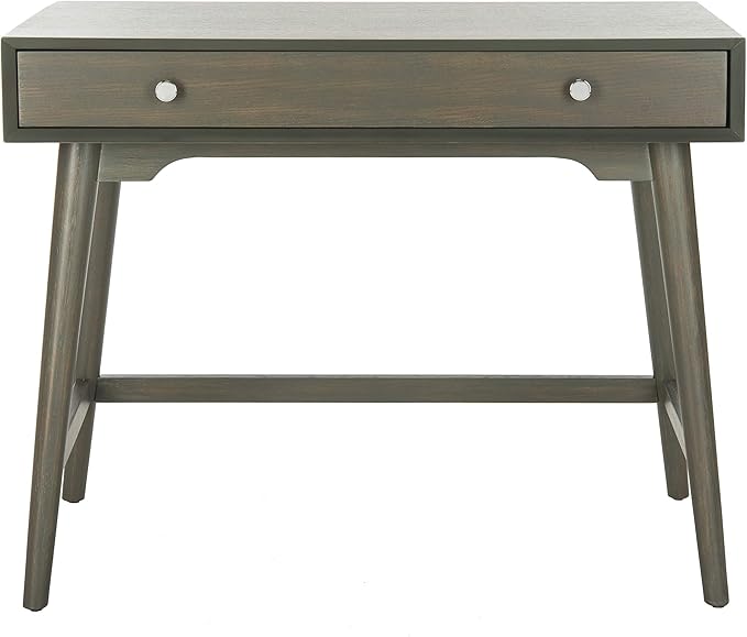 Safavieh Home Office Isadora Mid-Century Modern Ash Grey 1-drawer Desk