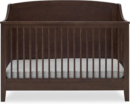 Delta Children Campbell 6-in-1 Convertible Crib - Greenguard Gold Certified, Walnut Espresso