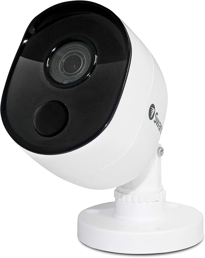 Swann Indoor/Outdoor Home Security Camera, 1080p PIR Bullet Cam, Infrared Night Vision, Thermal Heat Sensing, BNC Wired Add to DVR, SWPRO-1080MSB, 1080p Bullet Security Camera (SWPRO-1080MSB-US)