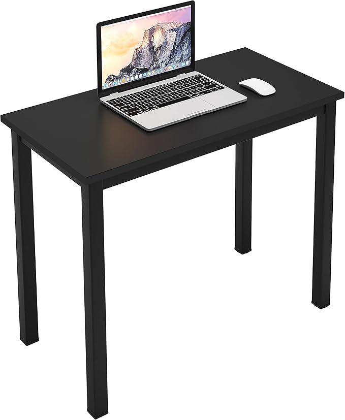 SDHYL 31.4 inch Study Computer Desk, Small Writing Desk, Modern Simple Style PC Table for Home Office, Black