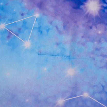 Holawakaka Tie Dye Constellation Print Ombre Comforter Set Full Size Boys Girls Gradient Galaxy Bedding Set (Blue Purple, Full)