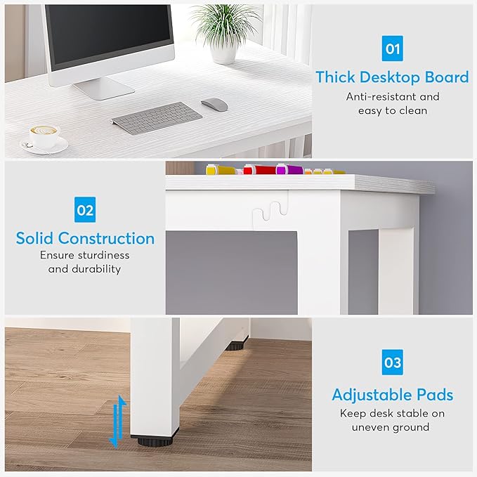 Computer Desk, White