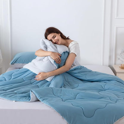 COTTEBED 3 Pieces Softness Comforter Set KING Size Bed, California Cal King Jersey Knit T-Shirt Feel Ultra-Soft Comy Lightweight 1 Bedding Quilt Blanket Conforter & 2 Pillowsham All Season Olive Green