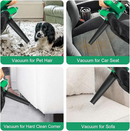Corded Electric Leaf Blower,2 in 1 Small Handheld Lightweight Sweeper/Vacuum,110V 400W Portbale Blower for Leaf/Snow/Dust Blowing (Green)