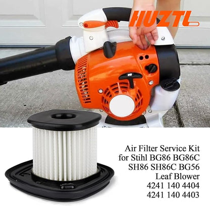 Huztl Air Filter Service Kit for Stihl BG86 BG86C SH86 SH86C BG56 Leaf Blower 42411404400 42411404404