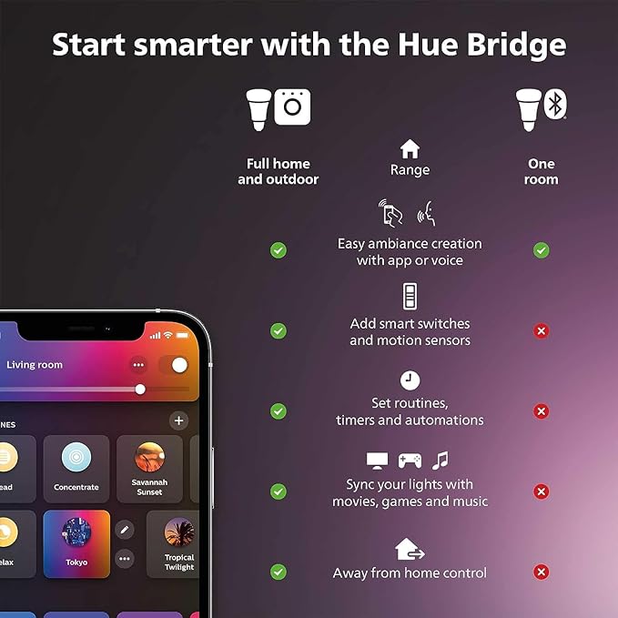 Philips Hue Lily Outdoor Smart Spot Light - White & Color Ambiance LED Walkway Lights - Low Voltage Lighting - 1 Pack - Requires Bridge and Power Supply - Control with App and Voice - Weatherproof