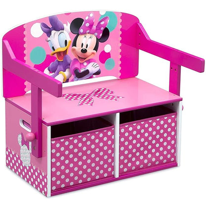 Delta Children Kids Convertible Activity Bench - Greenguard Gold Certified, Disney Minnie Mouse
