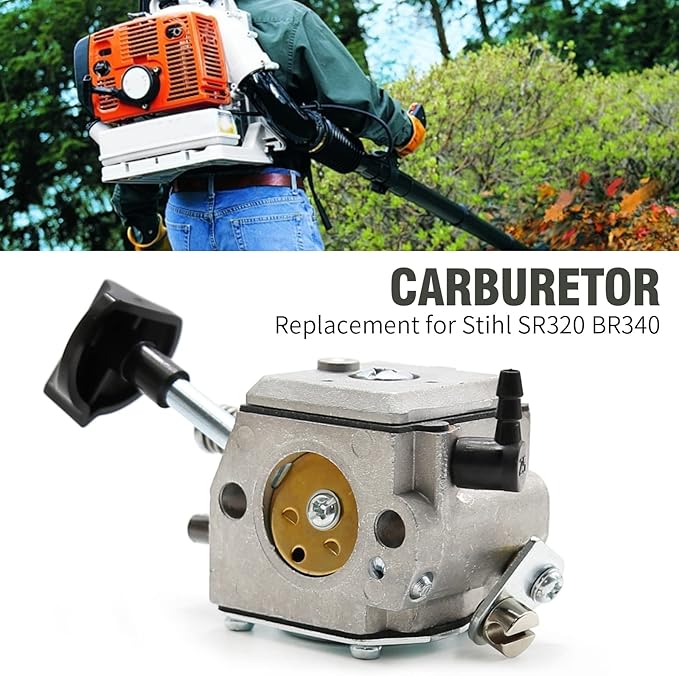 42031200603 Carburetor Kit Replacement for Stihl SR320 SR340 SR380 SR400 SR420 BR320 BR340 BR380 BR400 BR420 Backpack Blower, Replaces 42031200605