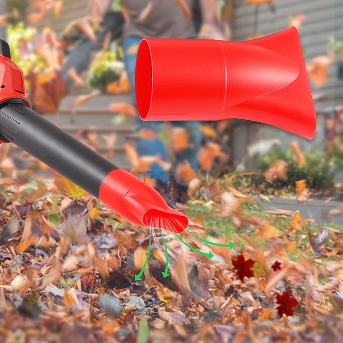 Flat Nozzle for Milwaukee M18 2724-20 & 2724-21 Fuel Leaf Blower, Work for Drying, Blow-Drying - Leaf Blower Flat Nozzle Tip (Red)