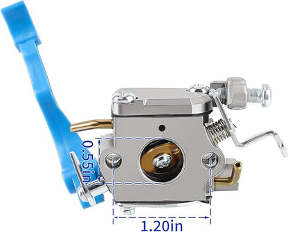 590460102 Carburetor for Husq 125B 125BX 125BVX Leaf Blower Trimmer for Zama C1Q-W37 Carb 545 08 18-11 581798001 545081811 545112101 with Air Filter Fuel Line Kit