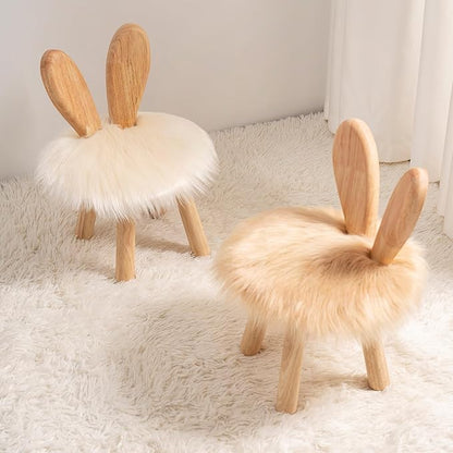 Wooden Toddler Chair Rabbit Stool Suitable for A Variety of Color Rest Stool for Any Room Decoration Game Room Cute Chair