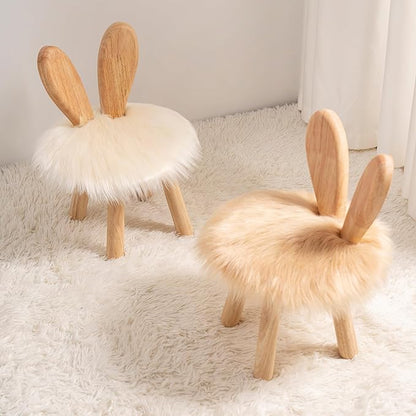 Wooden Toddler Chair Rabbit Stool Suitable for A Variety of Color Rest Stool for Any Room Decoration Game Room Cute Chair