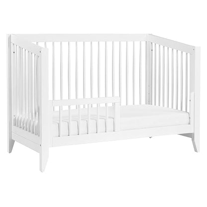 Babyletto Sprout 4-in-1 Convertible Crib with Toddler Bed Conversion Kit in White, Greenguard Gold Certified