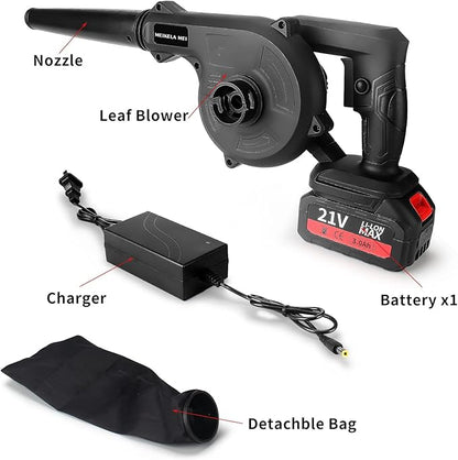 Leaf Blower Cordless with Battery and Charger ，Leaf Blower Electric Lightweight for Lawn Care, Leaves, Garden, Patio