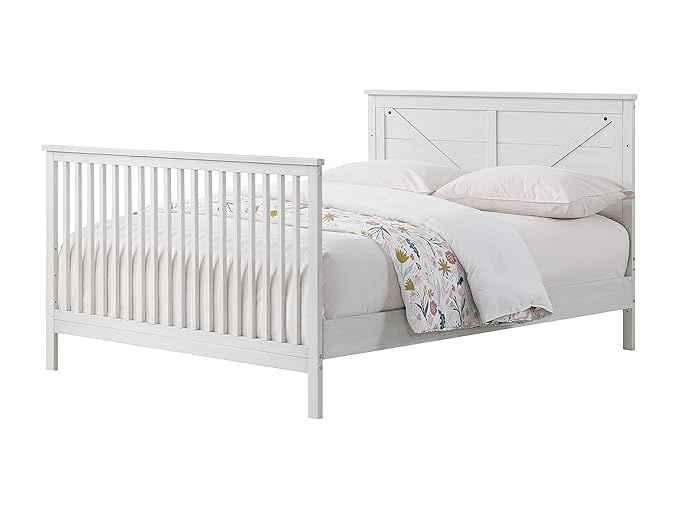 Oxford Baby Montauk Crib to Full-Size Bed Conversion Kit, Barn White