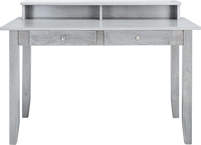 SAFAVIEH Home Collection Winsome Dark Grey 2-Drawer Office Living Room Bedroom Study Foyer Writing Desk DSK1402B, 0