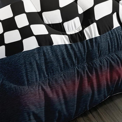 Axolotl Race Car Comforter Set Full Size,Extreme Sports Bedding Set for Boys Teens Kids Girls Room Decor,Cool Speed Luxury Car Quilt Bed Set with 1 Comforter 2 Pillowcases Car Racing Gifts