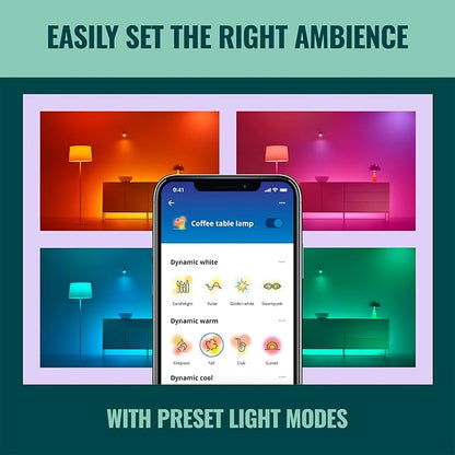 WiZ Connected 60W A19 LED Smart Light Bulbs - Connects to Your Wi-Fi - E26 Smart Bulb - Control with Voice or App + Activate with Motion - Matter Compatible - 2 Pack