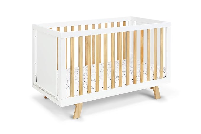Suite Bebe Livia Convertible Crib in White & Natural