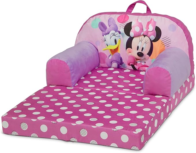 Delta Children Cozee Buddy Flip-Out Kids Chair, Minnie Mouse