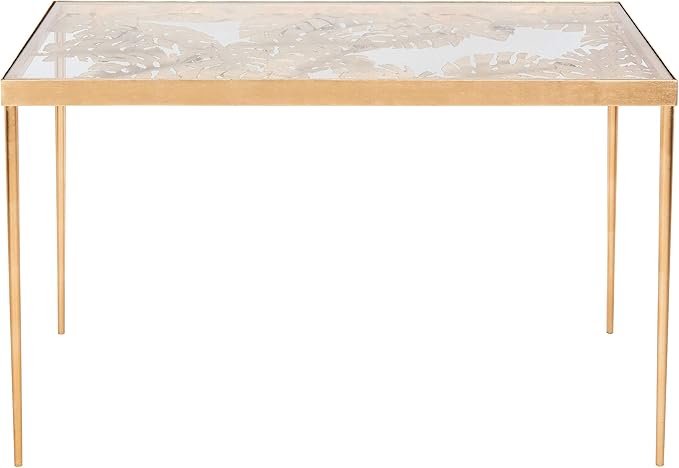 Safavieh Home Office Leilani Gold Leaf Palm Leaf Desk