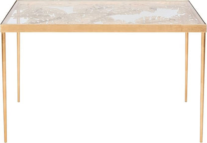 Safavieh Home Office Leilani Gold Leaf Palm Leaf Desk