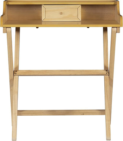 Linon Mable Folding Desk, Natural