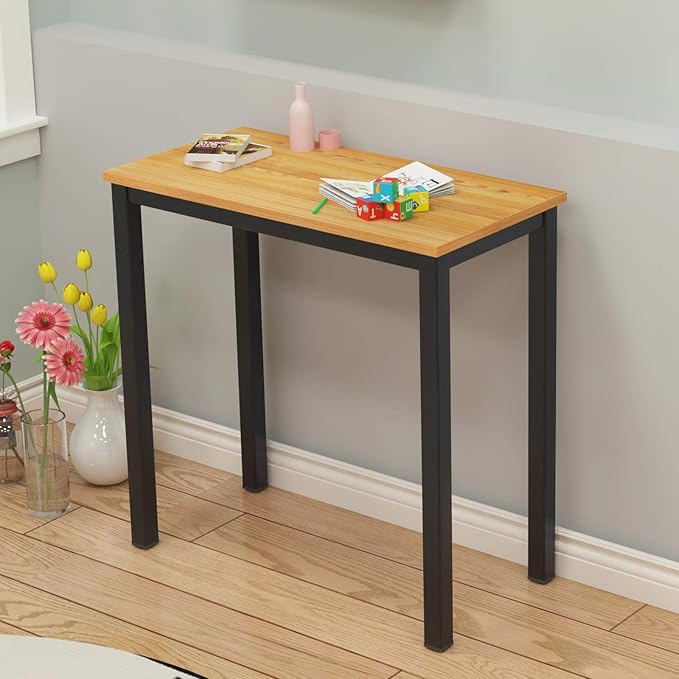 soges 31.5 inches Desk Small Desk Computer Desk Home Office Table Laptop Desk Writing Desk Study Table Computer Workstations Teak GCP2AC3-80TB