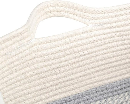 Square laundry basket Clothes Hampers for Laundry Kids Woven BasketsStorage Blanket Large Dog Toy Baskets for Organizing Slim Rectangular with Shoe Handles For Rectangle Baske Nursery