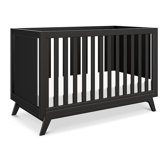 DaVinci Otto 3-in-1 Convertible Crib in Ebony, GREENGUARD Gold Certified