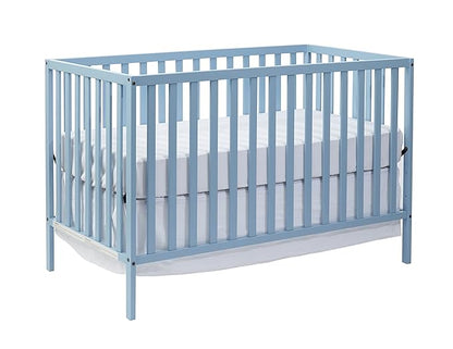 Suite Bebe Palmer 3 in 1 Convertible Crib - Quick Ship, Baby Blue