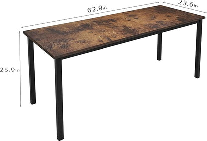 SogesGame Computer Desk,63 inch Desk& Workstations for Home Office, Writing Study Corner Desk,Modern Simple Style Laptop Table,Easy to Assemble