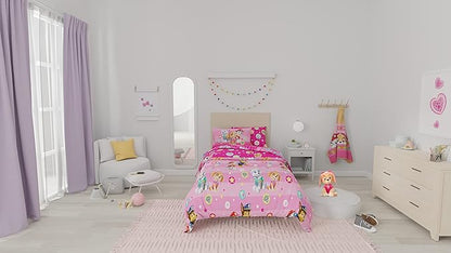 Paw Patrol Girls Kids Bedding Super Soft Comforter and Sheet Set with Sham, 5 Piece Twin Size, (100% Officially Licensed Nickelodeon Product) By Franco