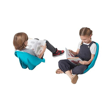 ECR4Kids Leaf Floor Seat, Rocker Chair, Turquoise, 6-Piece