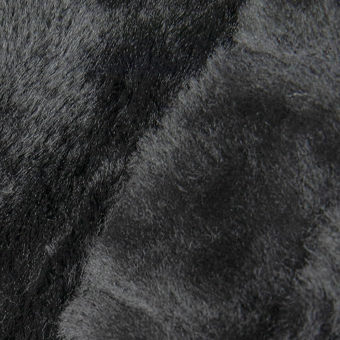Flash Furniture Dillon Small Black Furry Bean Bag Chair for Kids and Teens