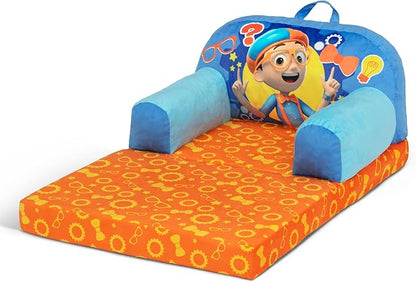Delta Children Cozee Buddy Flip-Out Kids Chair, Blippi