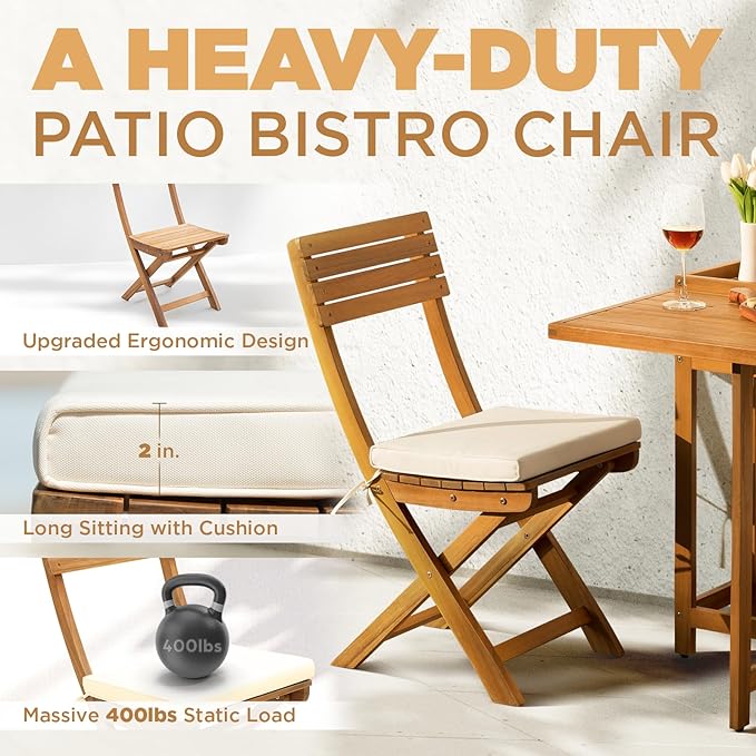 Natural Bistro Set, Onesize, Flower Shelf Table