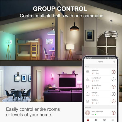 Sengled Smart Light Bulb, Color Changing Light Bulb, WiFi Light Bulbs No Hub Required, Smart Bulbs that Work with Alexa & Google Home, Smart LED A19 RGB Light Bulbs, 1 Pack