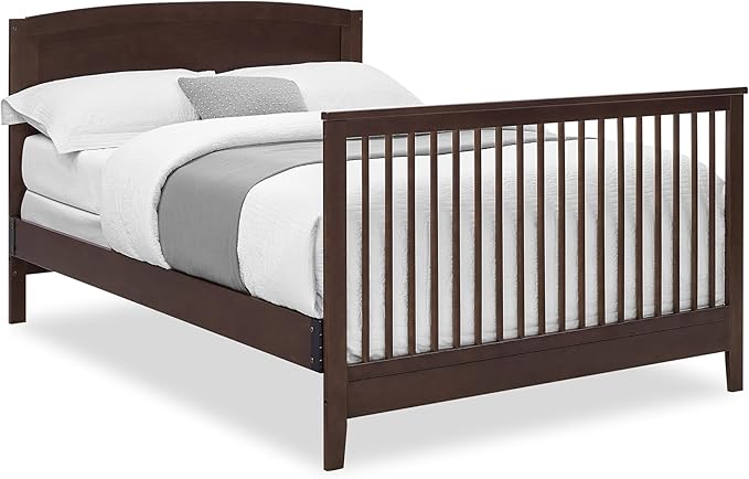 Delta Children Campbell 6-in-1 Convertible Crib - Greenguard Gold Certified, Walnut Espresso