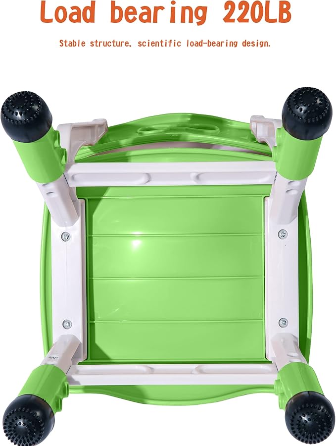 Kids' Desk Chairs Adjustable Height is Suitable for Children's Chairs Used in Families, Schools and Day-Care Between 2-10 Years Old The Max Bearing Capacity is 220LB(6PCS-Grey)