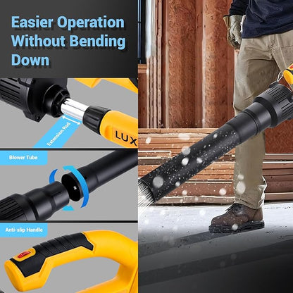 Leaf Blower Cordless with 2X 4.0Ah Batteries Powered, 150 MPH, 5 Variable Speed, Lightweight Electric Leaf Blower for Lawn Care, Snow, Gifts, Garage, Rooftop